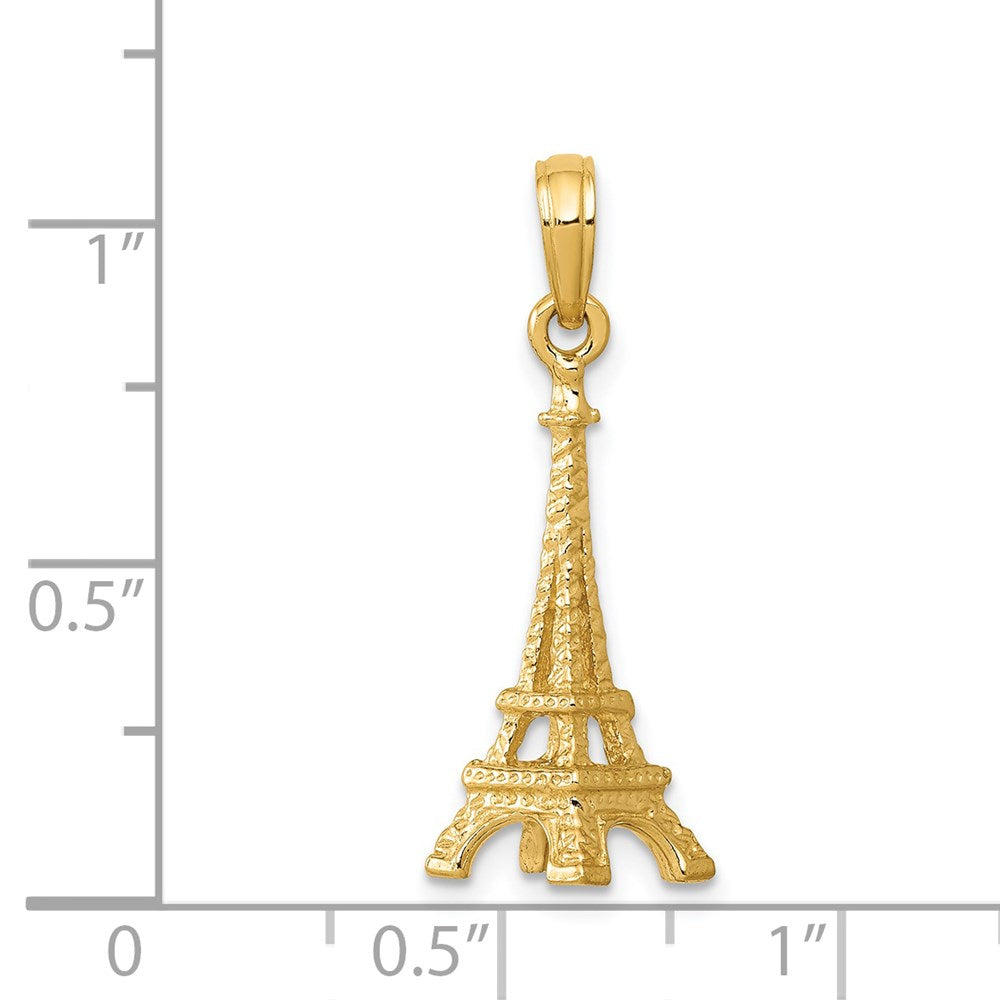 Gold Polished Eiffel Tower Pendants