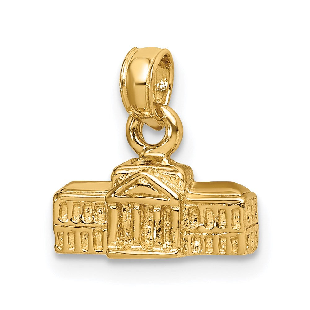 14k 3-D White House Pendant