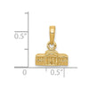 14k 3-D White House Pendant