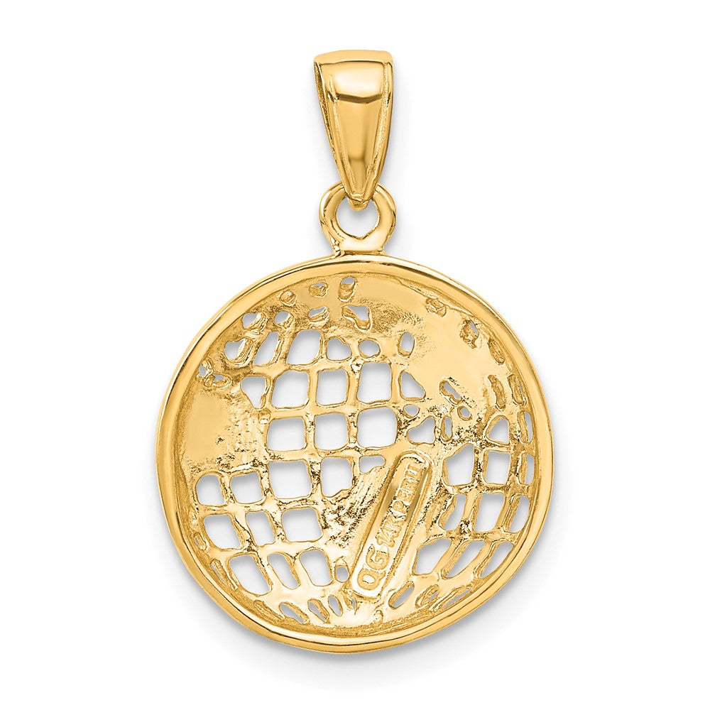 Gold Polished Globe Pendant