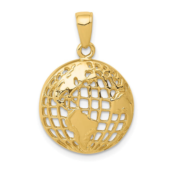 Gold Polished Globe Pendant