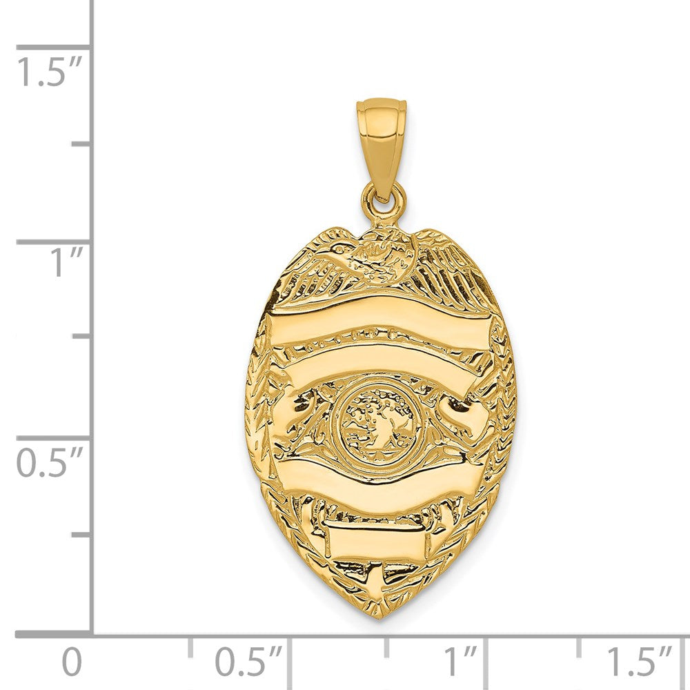 Gold Polished First Responder Pendants