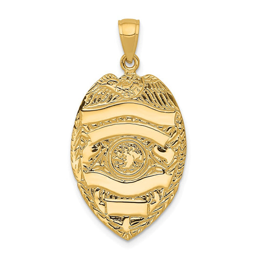 Gold Polished First Responder Pendants