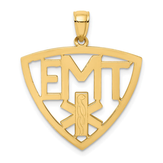 14k EMT Emergency Medical Technician Charm