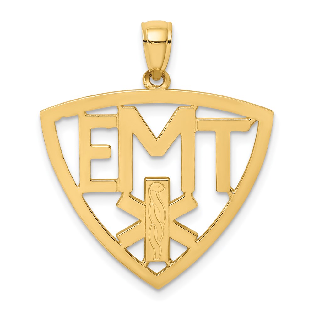 14k EMT Emergency Medical Technician Charm