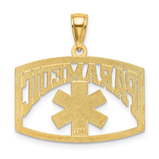 14k Cut-Out PARAMEDIC Charm