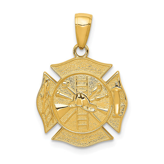 Gold Polished First Responder Pendants