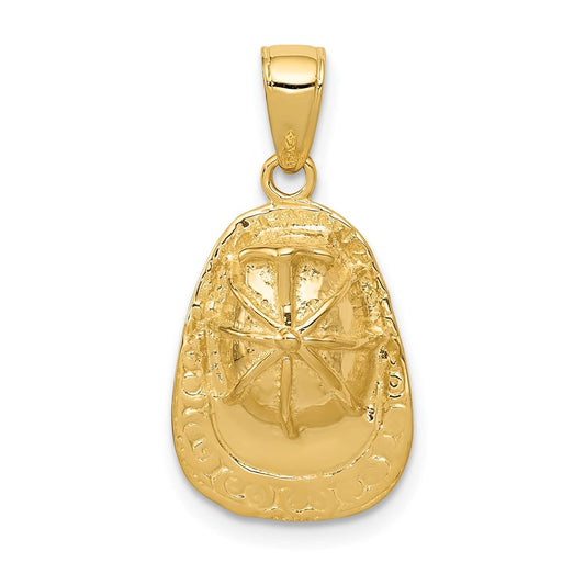 14k 3-D Firefighter Helmet Pendant