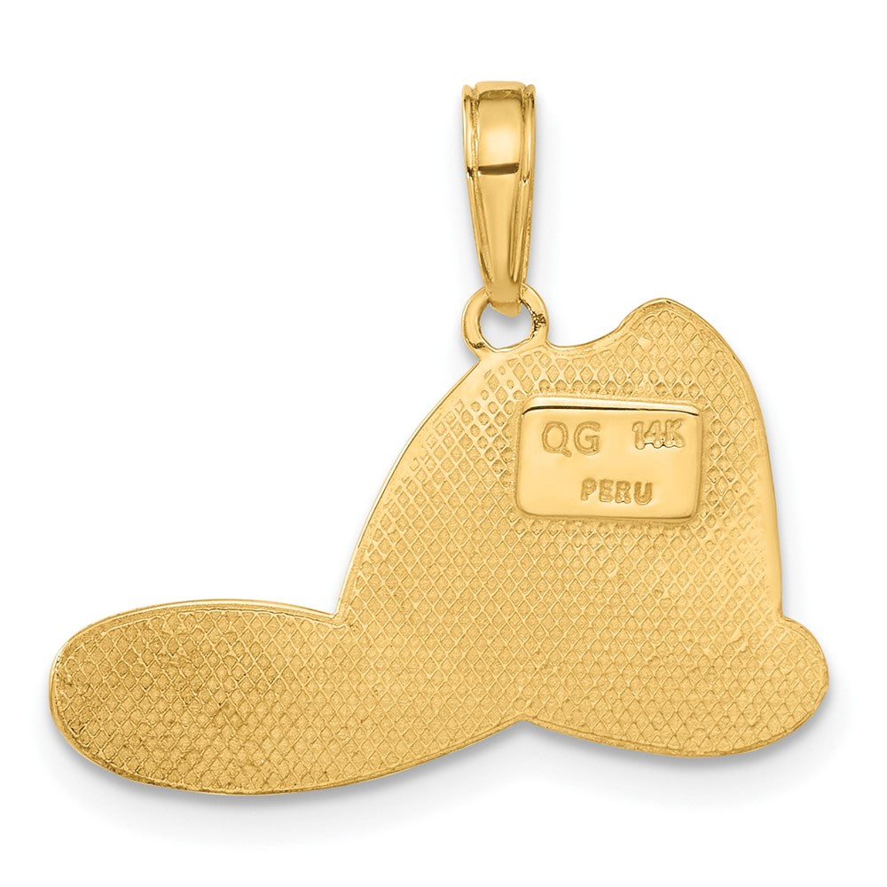 14k Large FIRE DEPT Firefighter Helmet Pendant