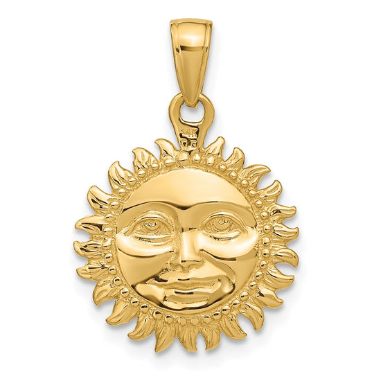 Gold Polished Celestial Pendants