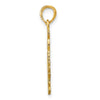 14k Polished Cat Charm