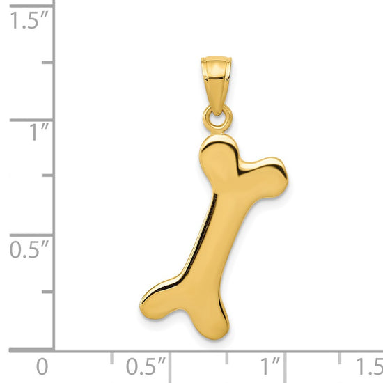 Gold Polished Dog Pendants