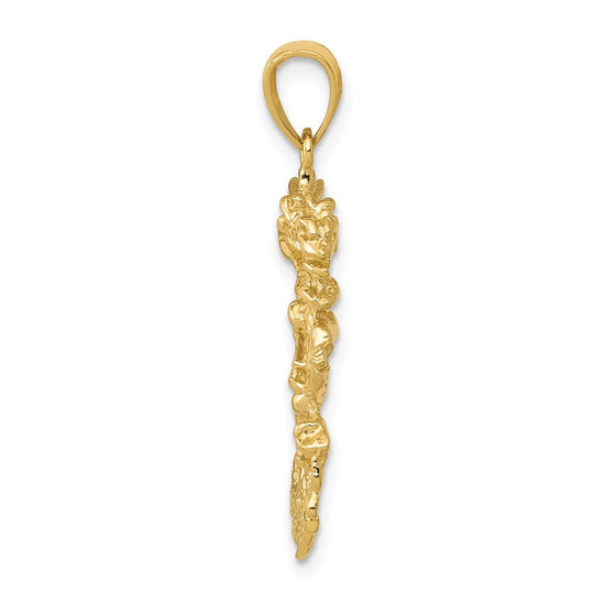 Gold Polished Dragon Pendants