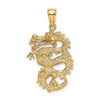 Gold Polished Dragon Pendants