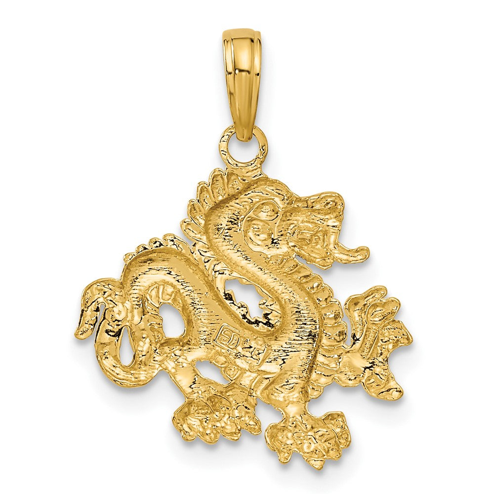 Gold Polished Dragon Pendants