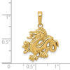 Gold Polished Dragon Pendants