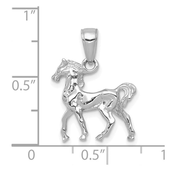 Gold Polished Horse Pendants