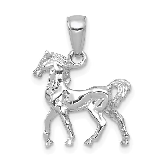 Gold Polished Horse Pendants