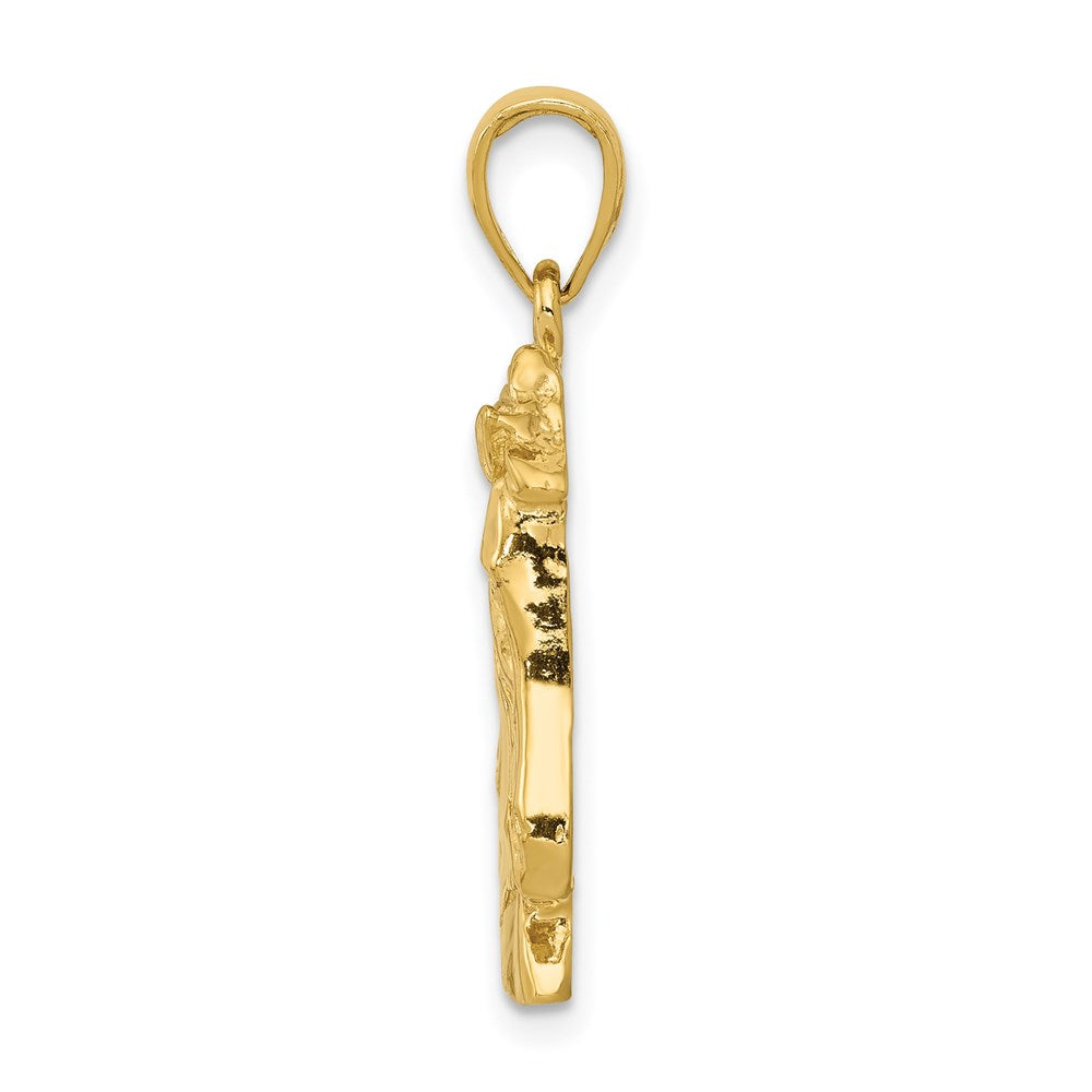 Gold Polished Horse Pendants