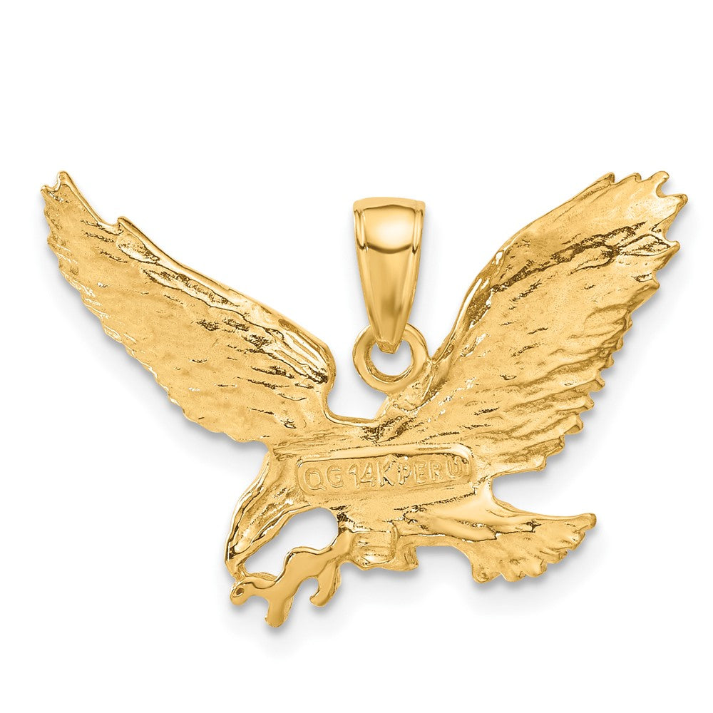 Gold Polished Eagle Pendants