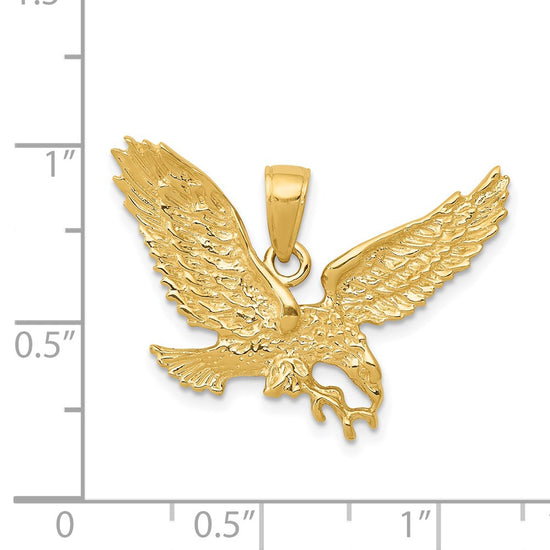 Gold Polished Eagle Pendants