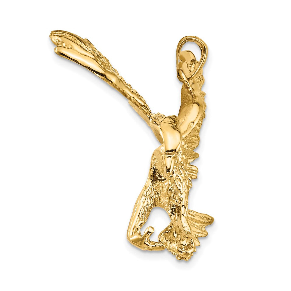 Gold Polished Eagle Pendants