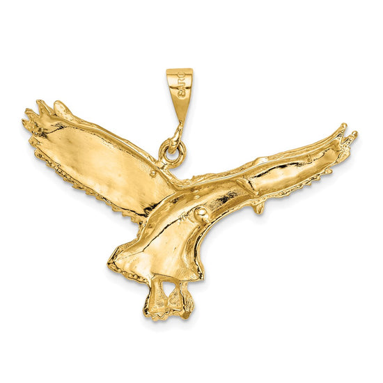 Gold Polished Eagle Pendants