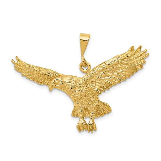 Gold Polished Eagle Pendants