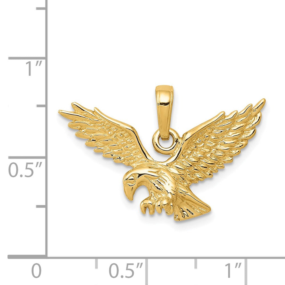 Gold Polished Eagle Pendants