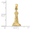 14k 3-D St. Augustine Lighthouse Pendant