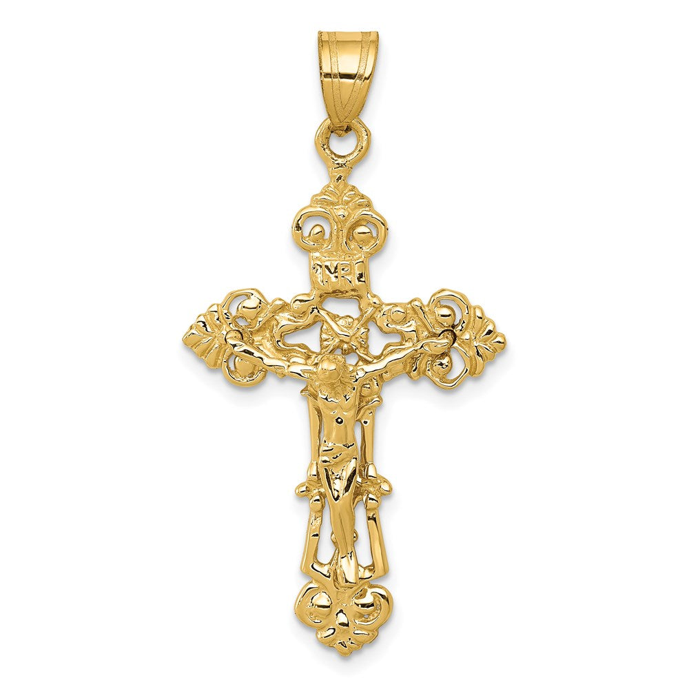 Gold INRI Crucifix Pendants