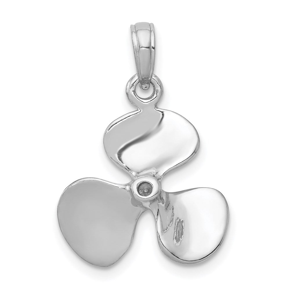 Gold Polished Propeller Pendant