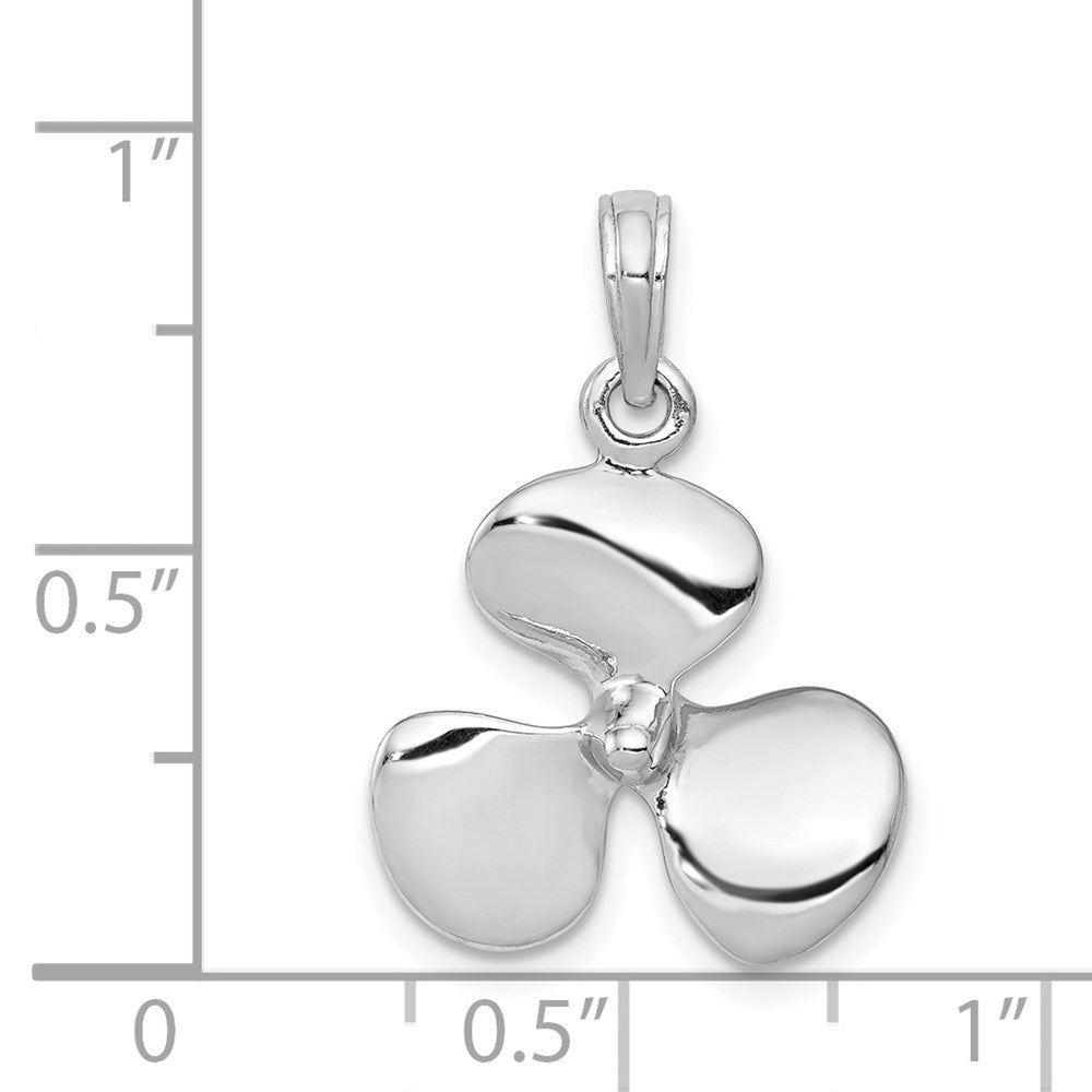 Gold Polished Propeller Pendant
