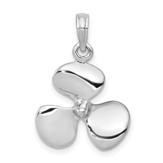 Gold Polished Propeller Pendant