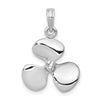 Gold Polished Propeller Pendant