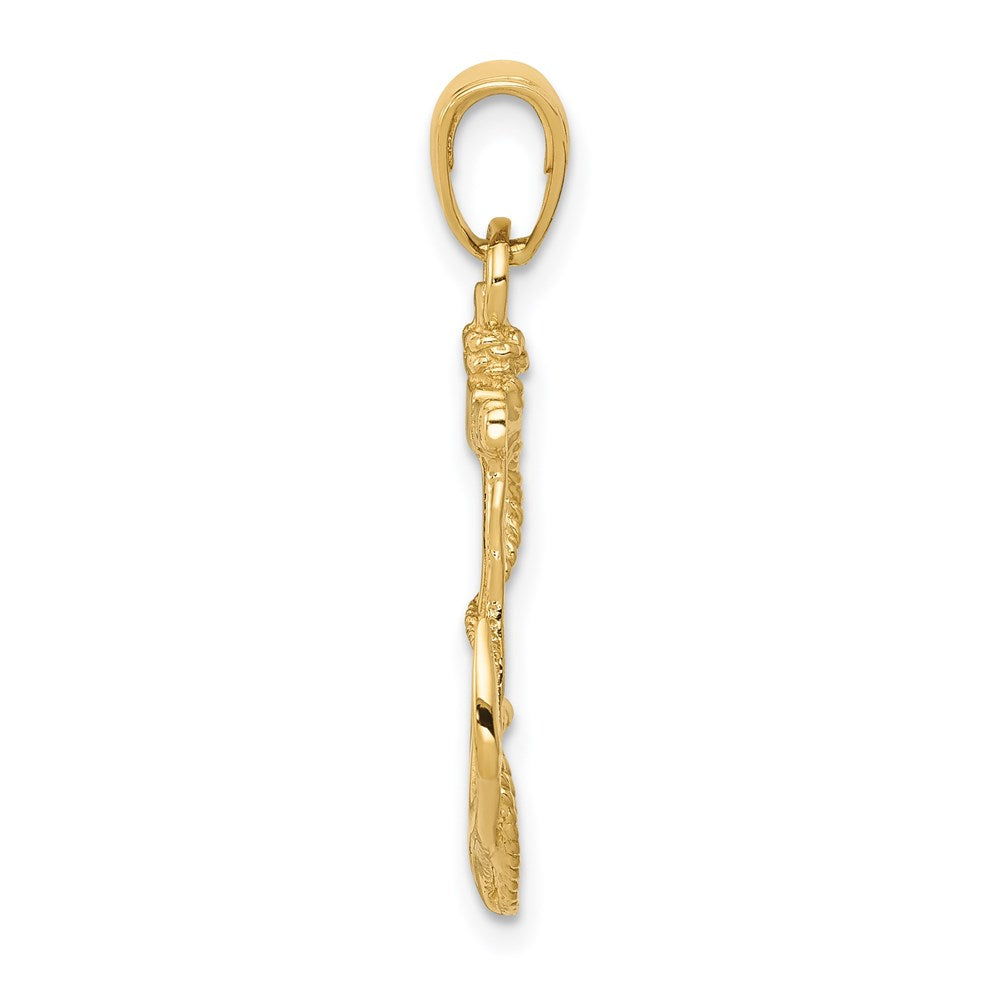 Gold Polished Anchor Pendants
