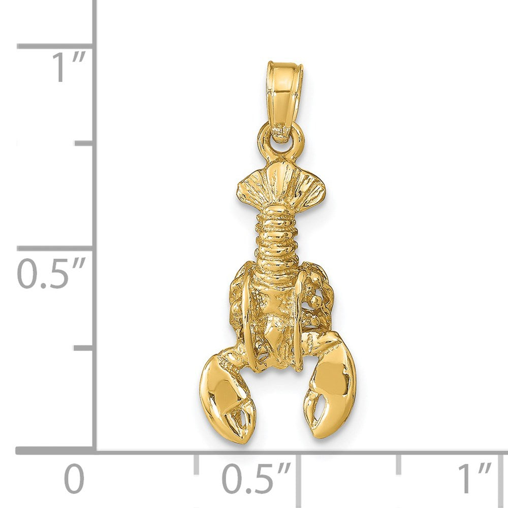 Gold Polished Lobster Pendants