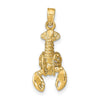 Gold Polished Lobster Pendants