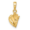 Gold Polished Sea Shell Pendants