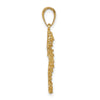 Gold Polished Seahorse Pendants