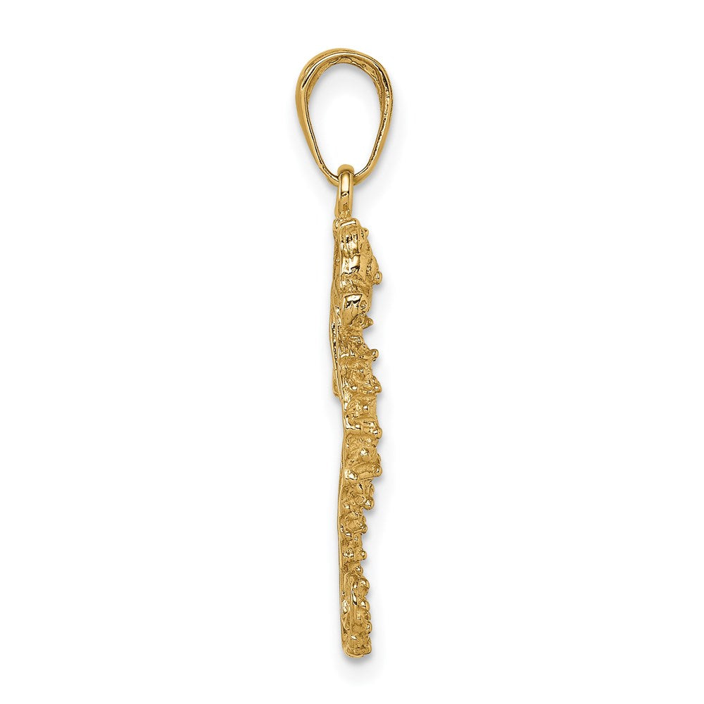 Gold Polished Seahorse Pendants