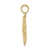 Gold Polished Starfish Pendants