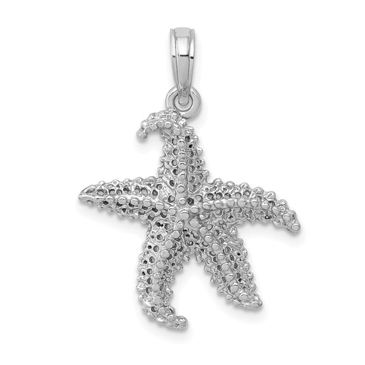 Gold Polished Starfish Pendants