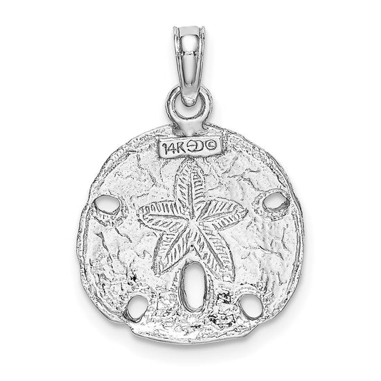 Gold Polished Sand Dollar Pendants