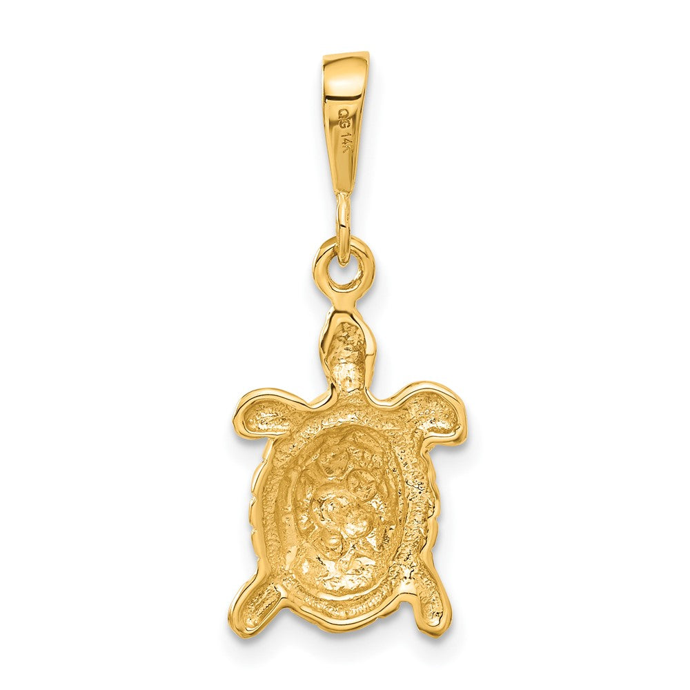 Gold Polished Turtle Pendants
