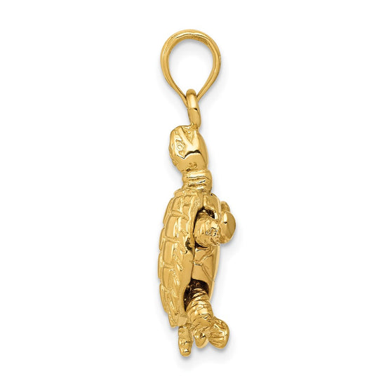 Gold Polished Turtle PendantsC2544