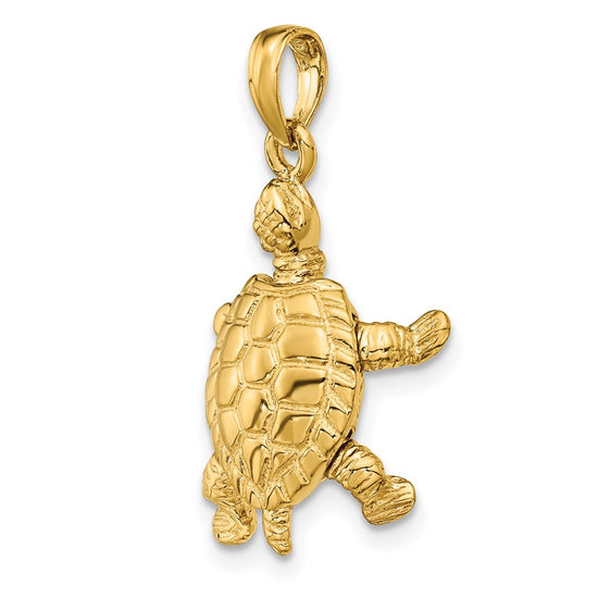 Gold Polished Turtle PendantsC2544