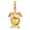 Gold Polished Turtle Pendants