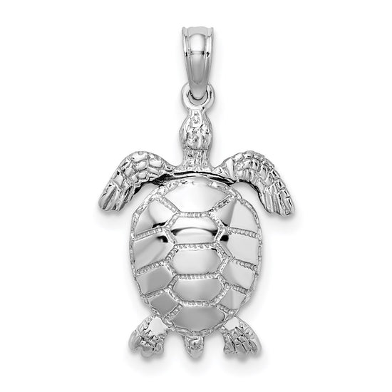 Gold Polished Turtle Pendants