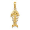 Gold Polished Fish Pendants